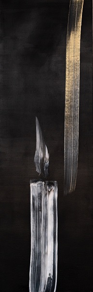 《천계의 빛 No.03》 2017, Acrylic on canvas, 170×55cm